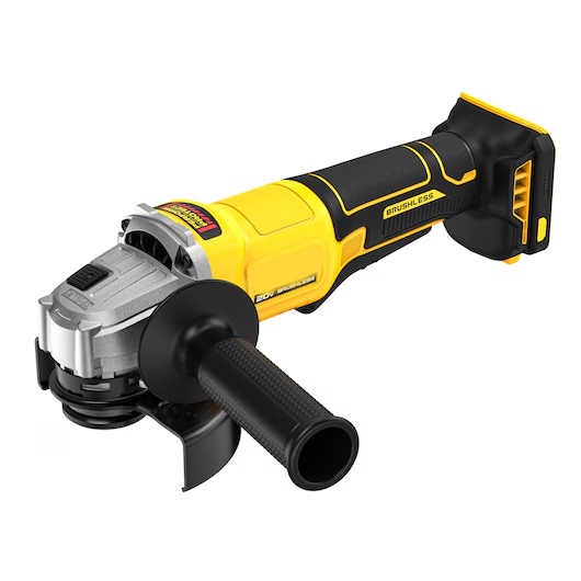 4-1/2" Brushless Angle Grinder 20V MAX – with 2x 5.0Ah Batteries, Dual Voltage Charger & Carrying Bag*